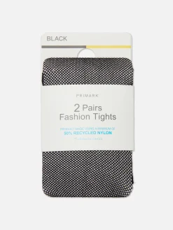 Netzstrumpfhose Mit Kleinen Maschen, 2er-Pack