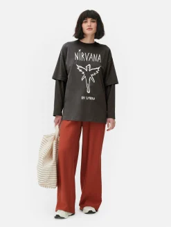 „Nirvana“ Doppellagiges T-Shirt