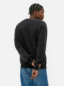 „Nirvana“ Sweatshirt Im Washed-Look