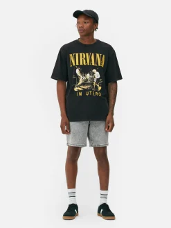 „Nirvana“ T-Shirt In Verwaschener Optik