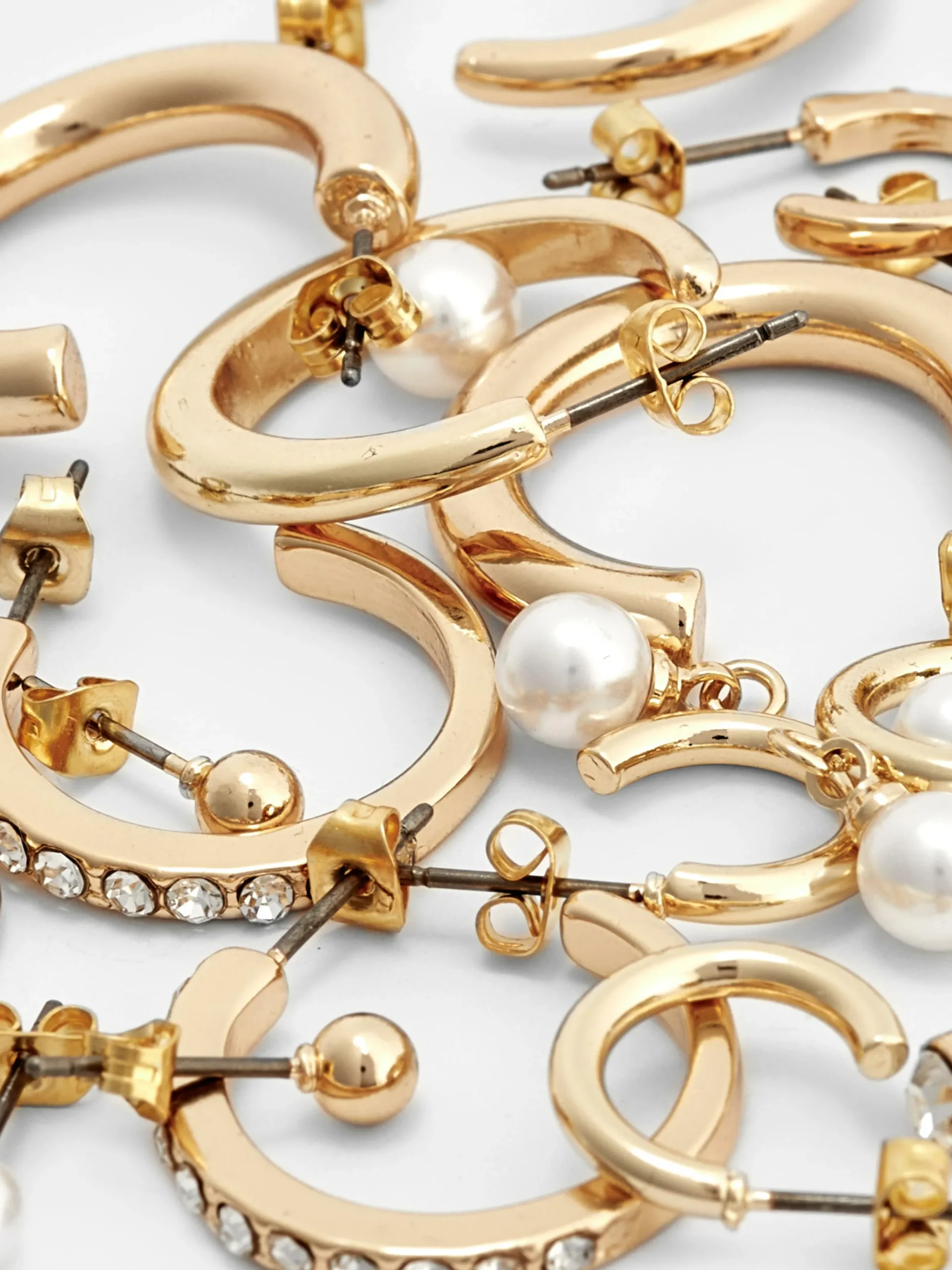 Ohrstecker Und Creolen, 9er-Pack