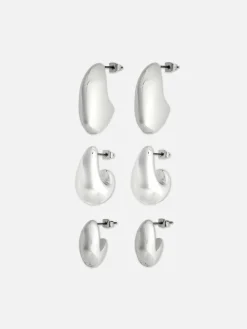 Opulente „The Edit“ Hängeohrringe, 3-er-Pack