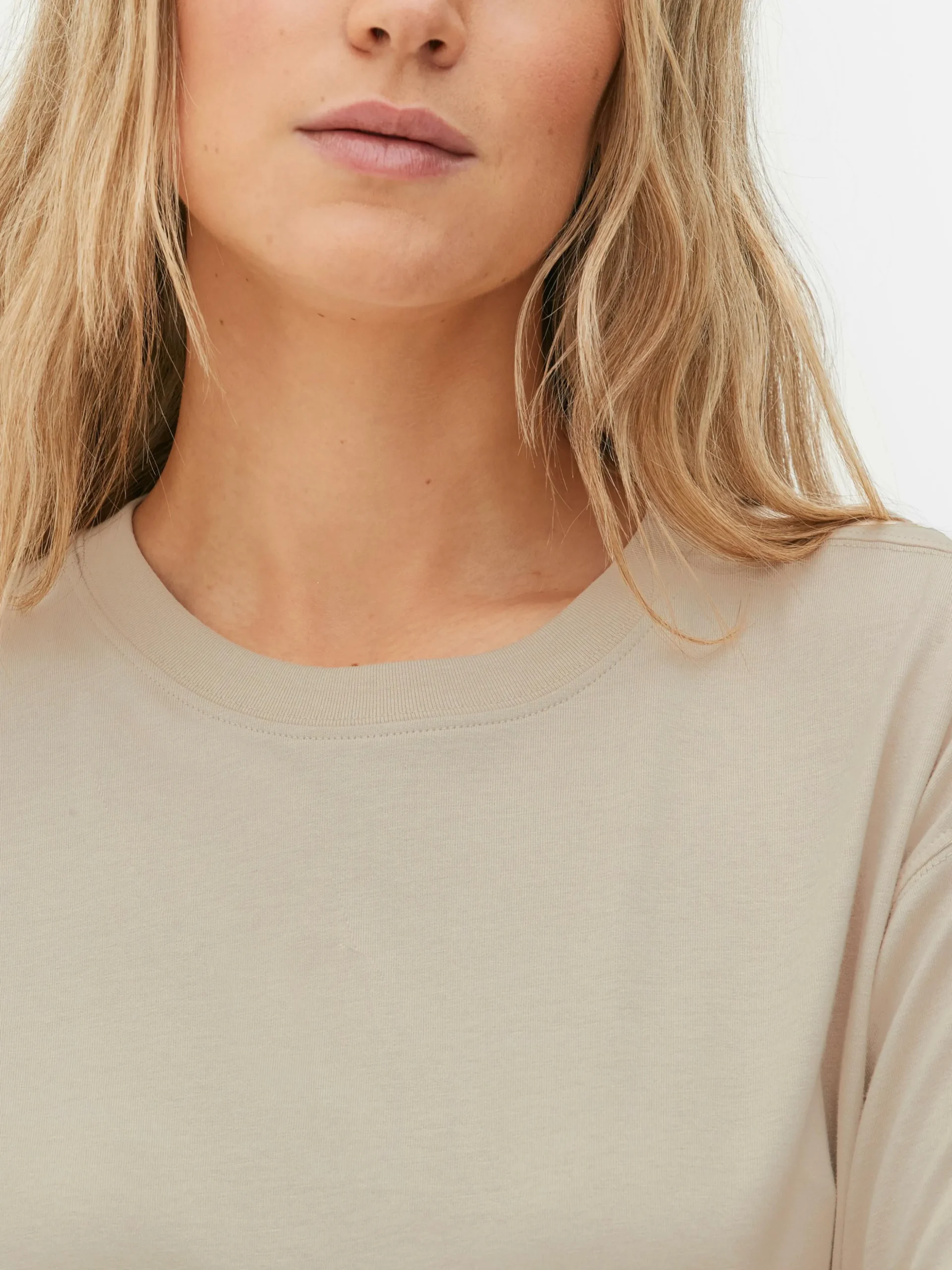 Oversized-T-Shirt Mit Geradem Schnitt