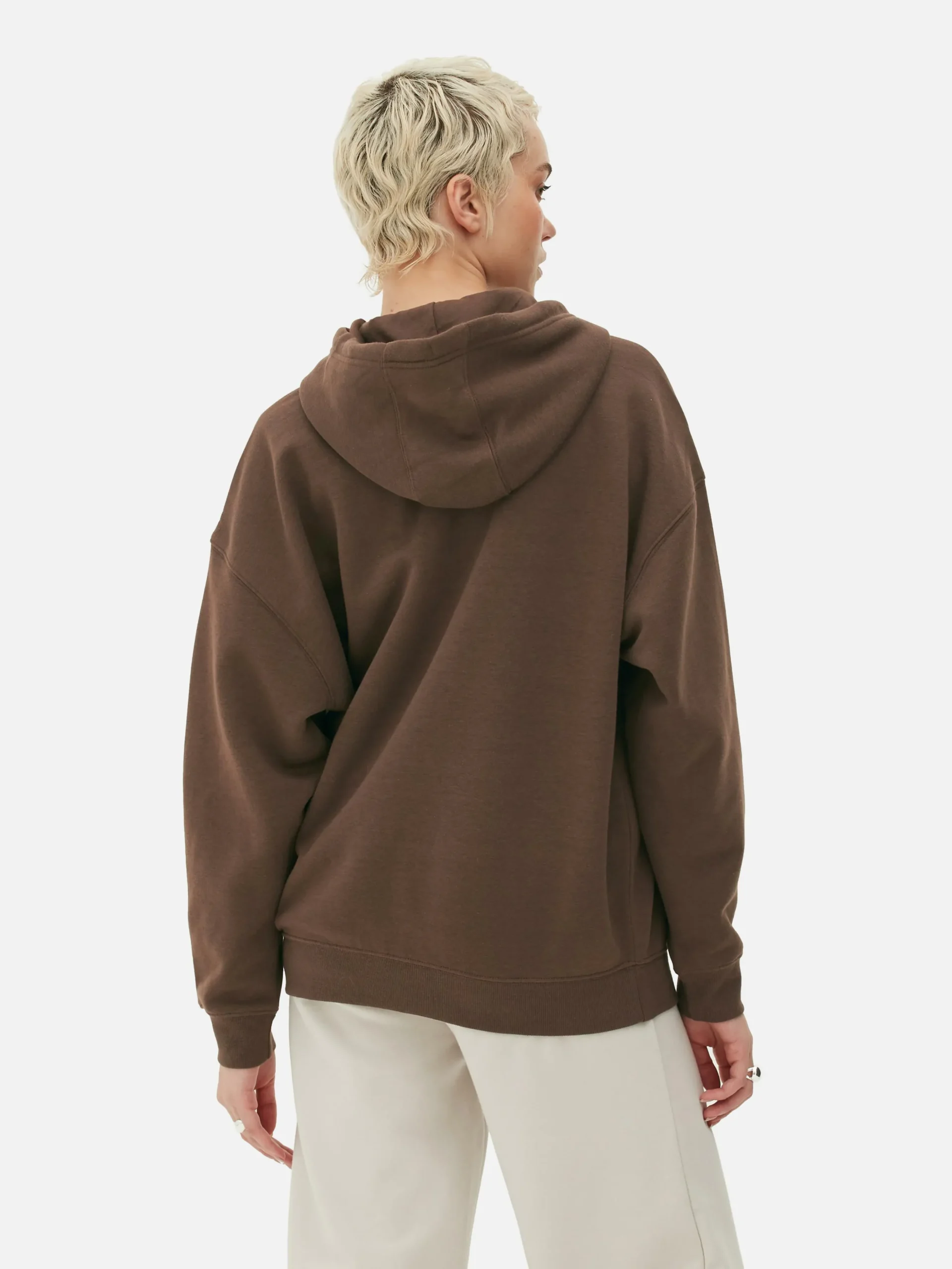 Oversize-Kapuzenpullover Mit Reißverschluss