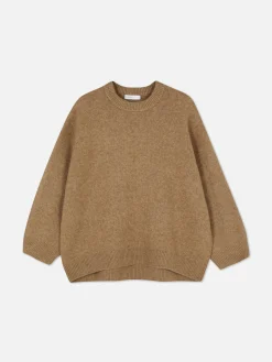 Oversize-Pullover Mit Rundhalsausschnitt