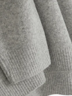 Oversize-Pullover Mit Rundhalsausschnitt