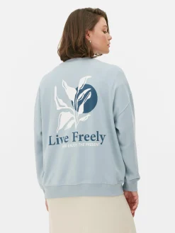 Oversize-Sweatshirt Mit Grafik