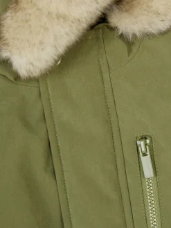 Parka Mit Kunstfellkapuze