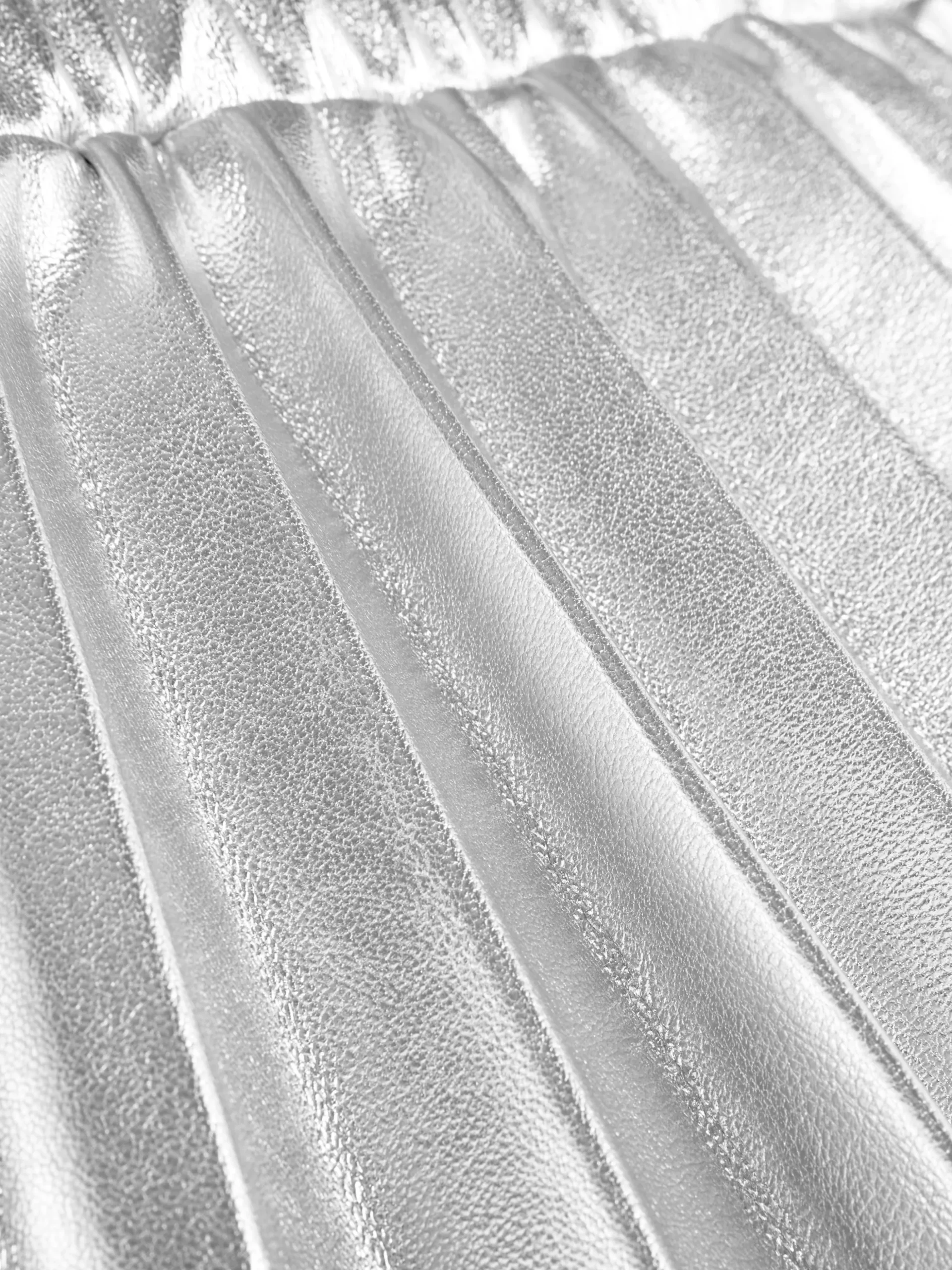 Plisseerock In Metallic-Optik