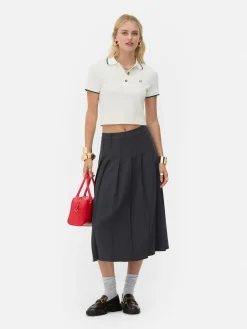 Plissierter „Rita Ora“ Midirock