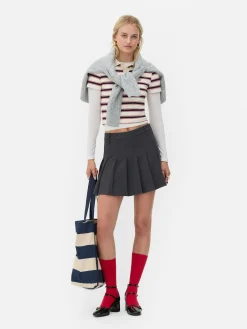 Plissierter „Rita Ora“ Minirock