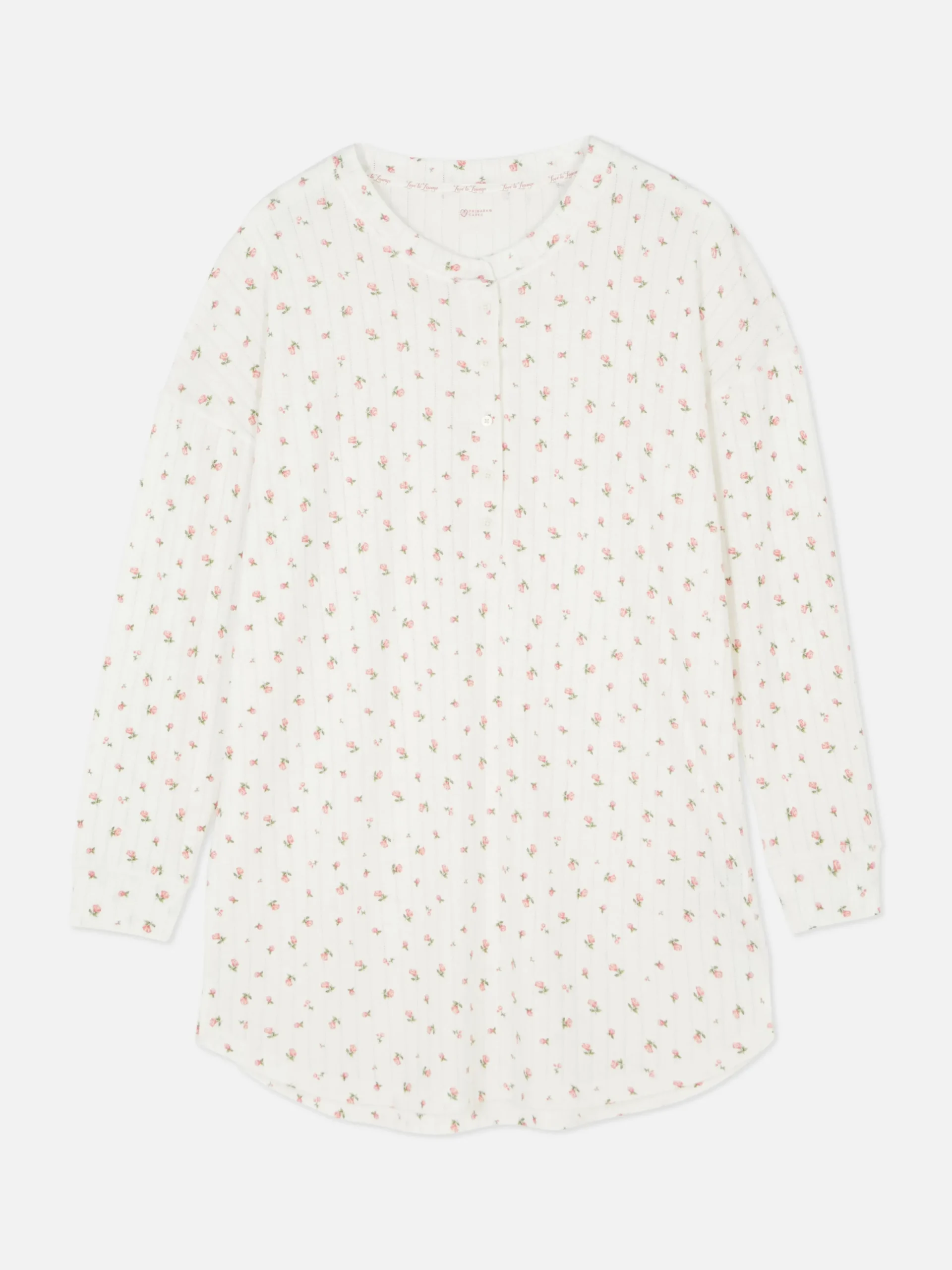 Pointelle-Nachthemd Mit Blumenmuster