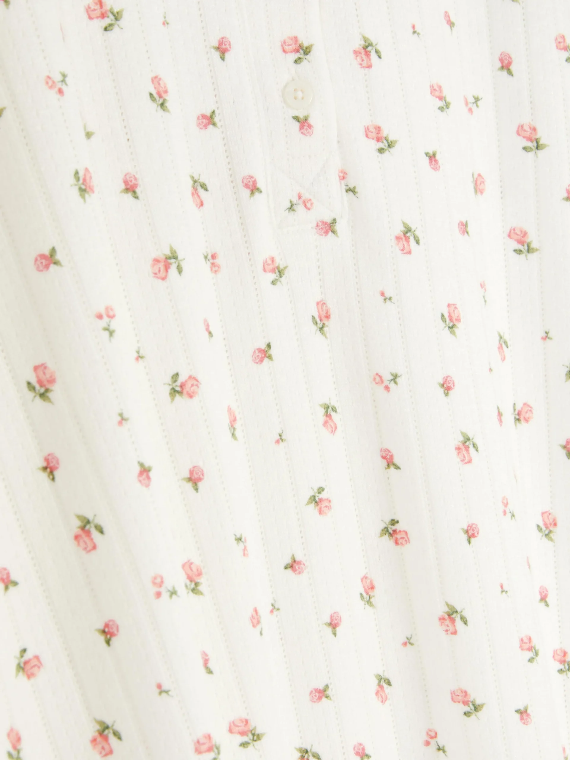 Pointelle-Nachthemd Mit Blumenmuster