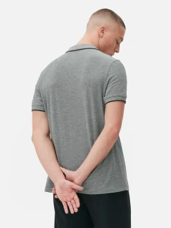 Poloshirt Aus Birdseye-Gewebe