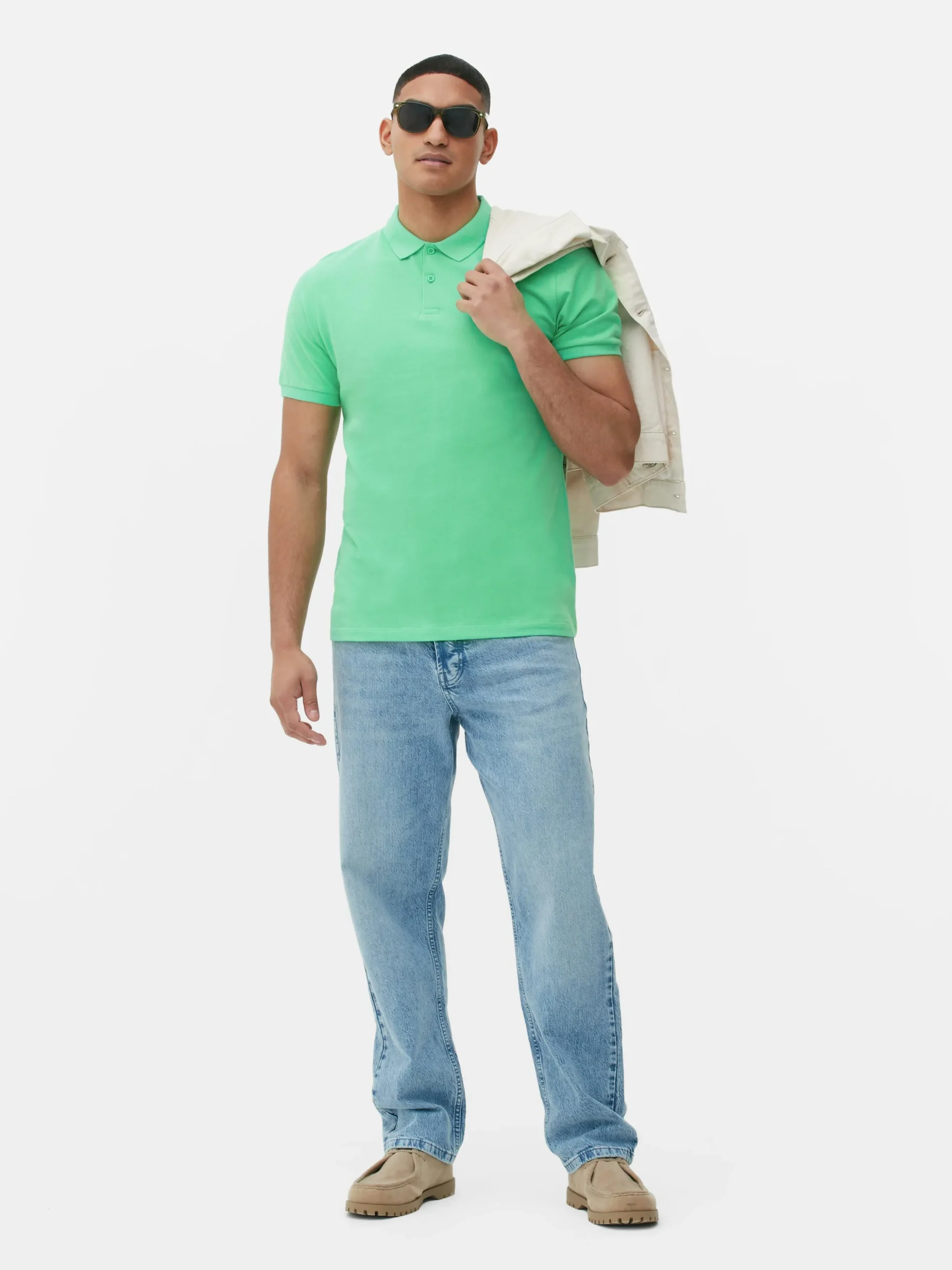 Poloshirt Aus Piqué