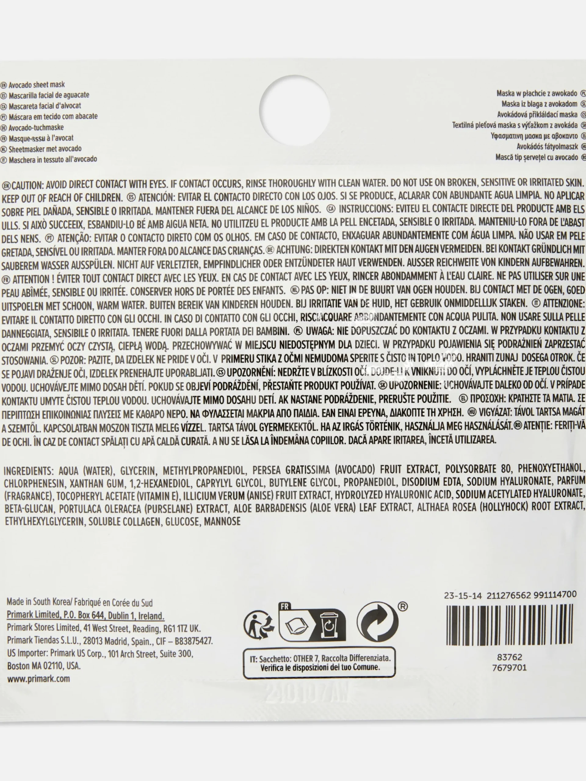 PS… Avocado-Tuchmaske