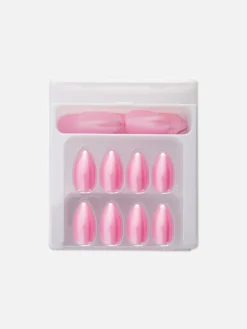 PS… Glänzende, Spitze Kunstnägel