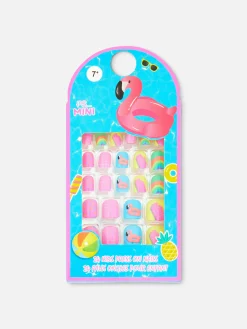 PS… Selbstklebende Poolparty-Mini-Kunstnägel