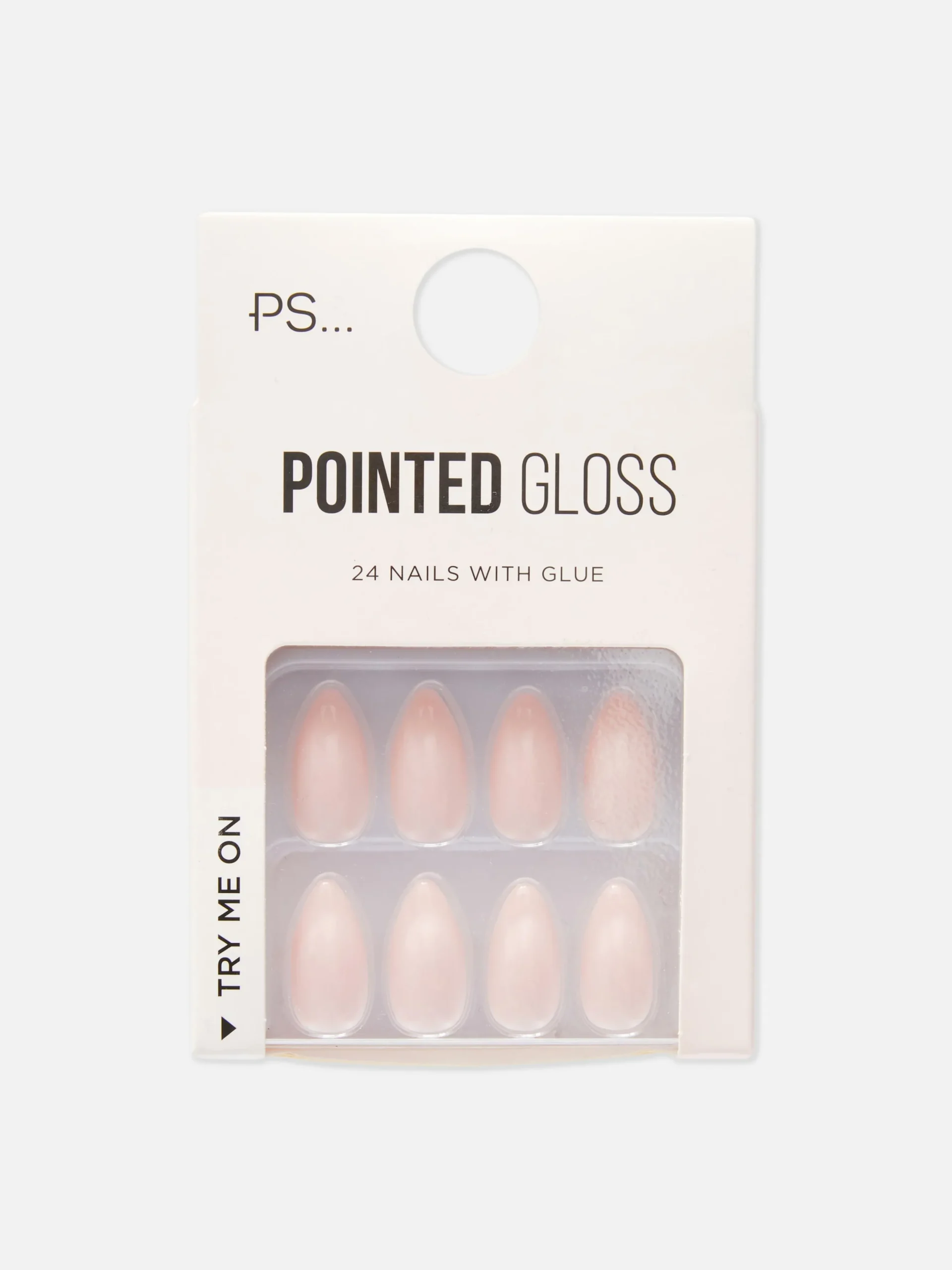 PS… Spitze, Milchig Glänzende Kunstnägel