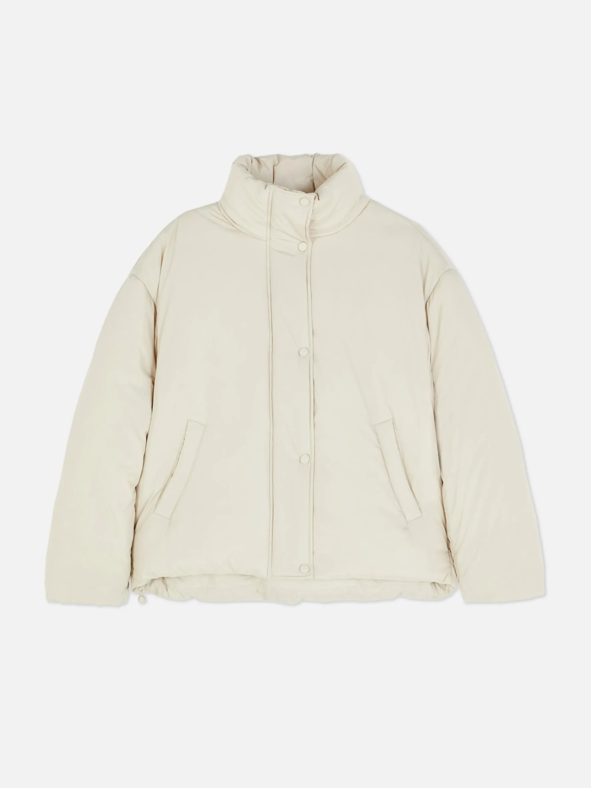 Pufferjacke Mit Trichterkragen