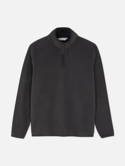 Pullover Aus Fleece Mit Halbem Reißverschluss