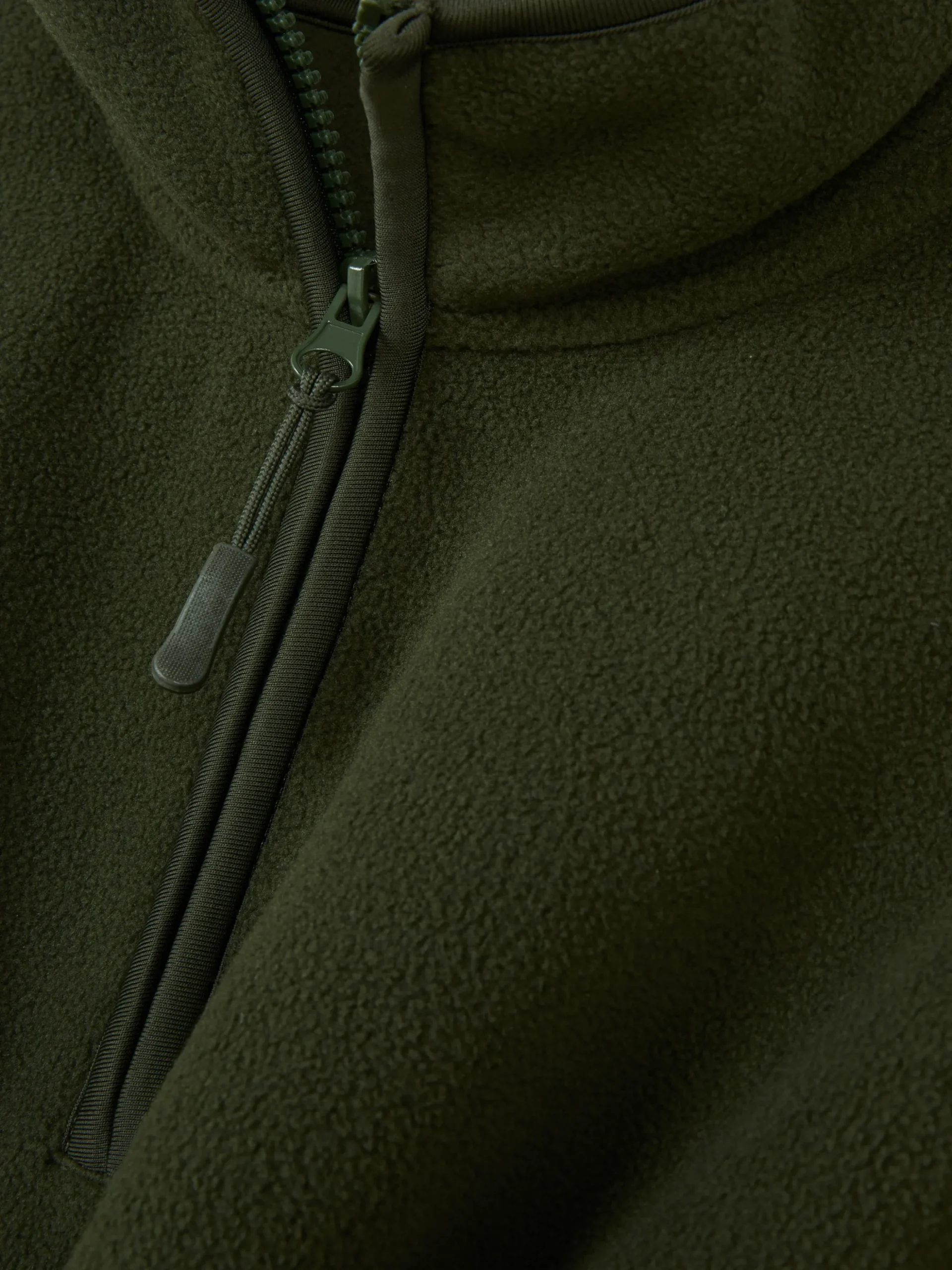 Pullover Aus Fleece Mit Halbem Reißverschluss