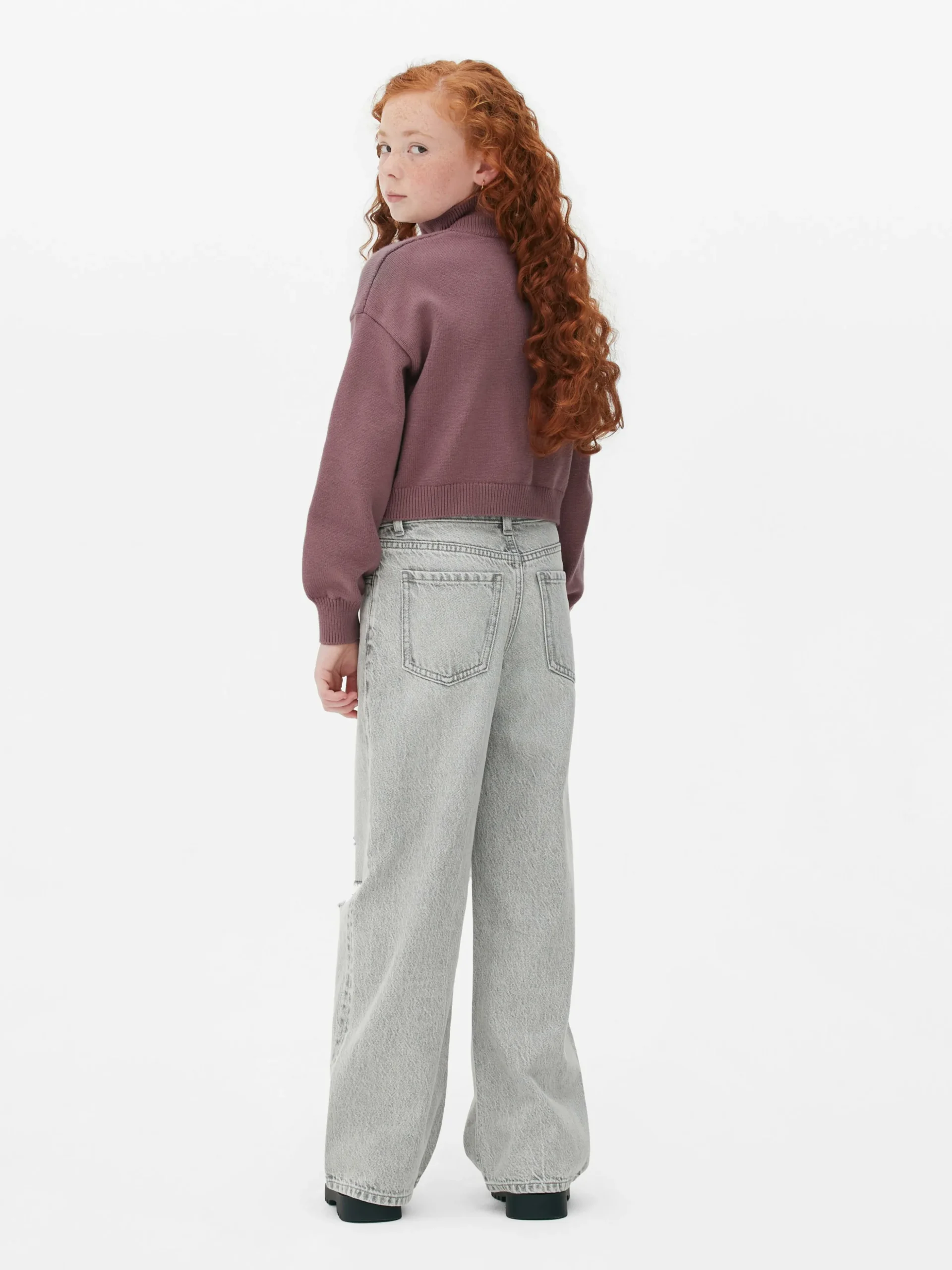 Pullover Mit Trichterkragen