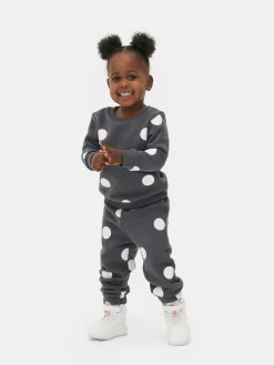 Pullover Und Jogginghose Mit Pünktchenmuster