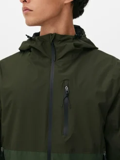 Regenmantel In Blockfarben Mit Mehreren Taschen