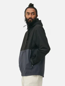 Regenmantel In Blockfarben Mit Mehreren Taschen