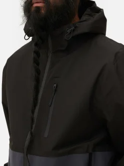 Regenmantel In Blockfarben Mit Mehreren Taschen