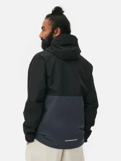 Regenmantel In Blockfarben Mit Mehreren Taschen