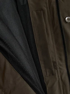 Regenmantel Mit Kapuze Und Durchgehendem Reißverschluss