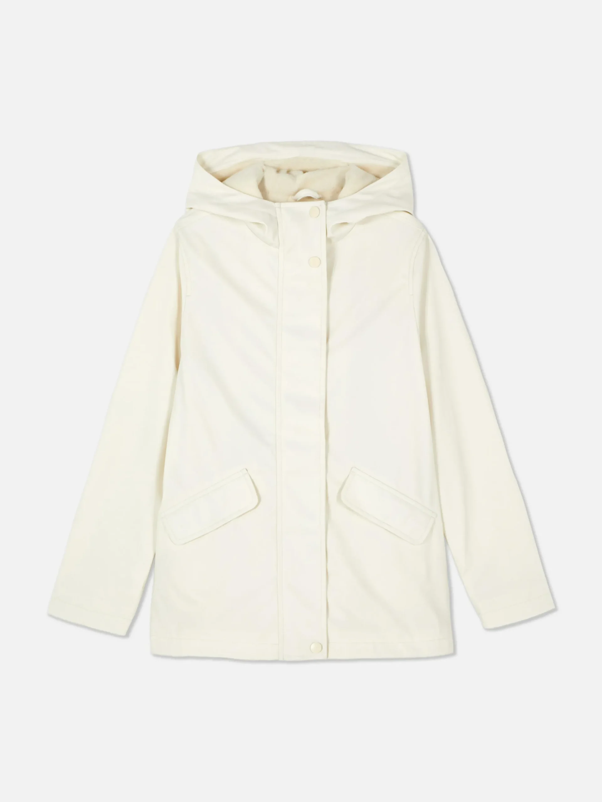 Regenmantel Mit Verdecktem Verschluss