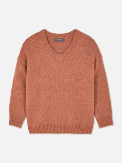 Regular-Fit-Pullover Mit V-Ausschnitt