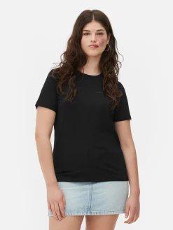 Regular-Fit-T-Shirt Mit Rundhalsausschnitt