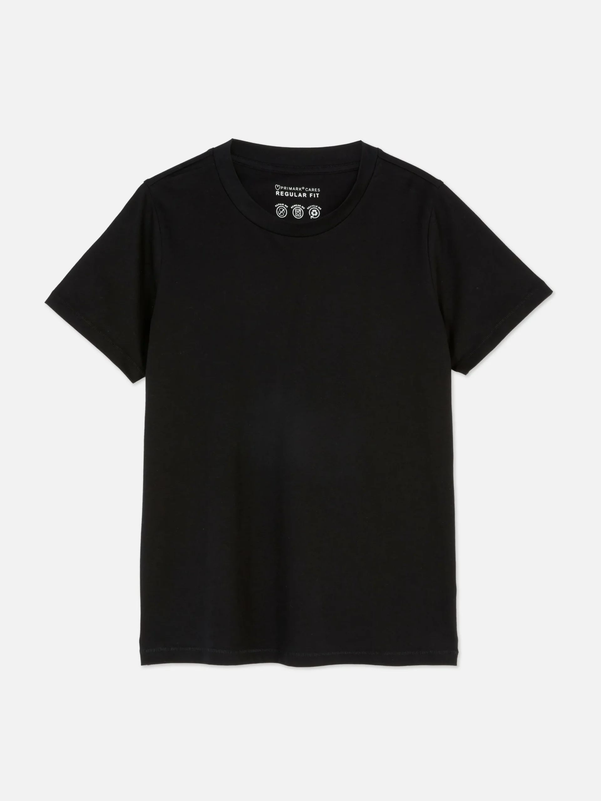 Regular-Fit-T-Shirt Mit Rundhalsausschnitt