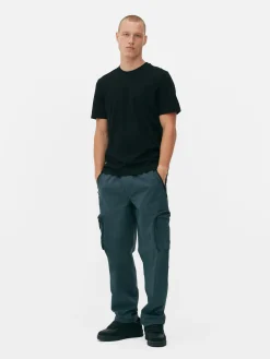 Regular-Fit-T-Shirt Mit Rundhalsausschnitt