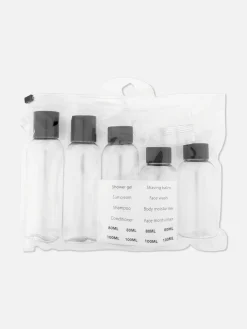 Reiseflasche Und Etiketten Im Set