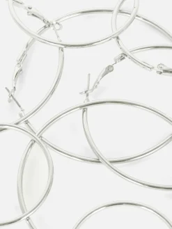 Röhren-Creolen, 4er-Pack