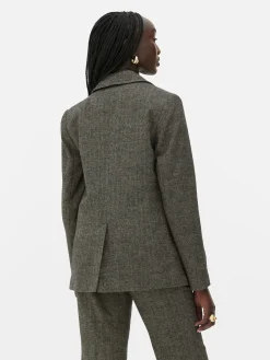 „Rita Ora“ Blazer Mit Fischgrätmuster