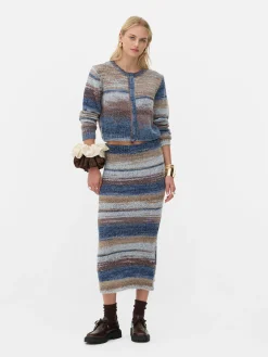 „Rita Ora“ Cardigan Mit Space-Dye-Muster