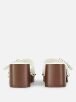 „Rita Ora“ Clogs Mit Blockabsatz