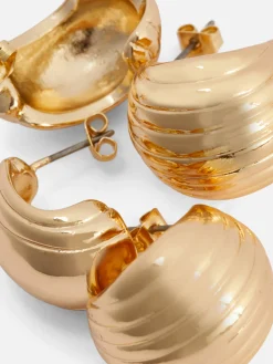 „Rita Ora“ Creolen Mit Muschelanhänger, 2er-Pack