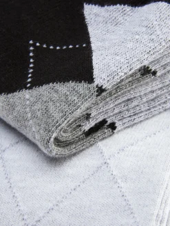 „Rita Ora“ Crew-Socken Mit Argyle-Muster, 2er-Pack