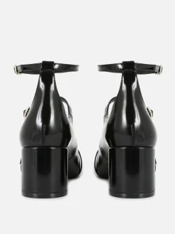 „Rita Ora“ Mary Janes Mit Absatz Und Drei Riemchen