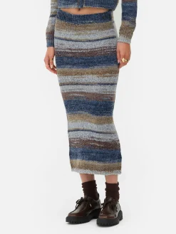 „Rita Ora“ Midirock Mit Space-Dye-Muster