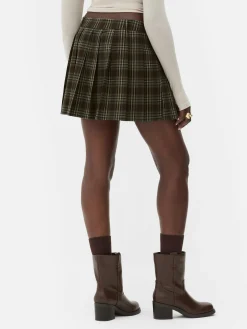 „Rita Ora“ Minirock Mit Falten Und Karomuster