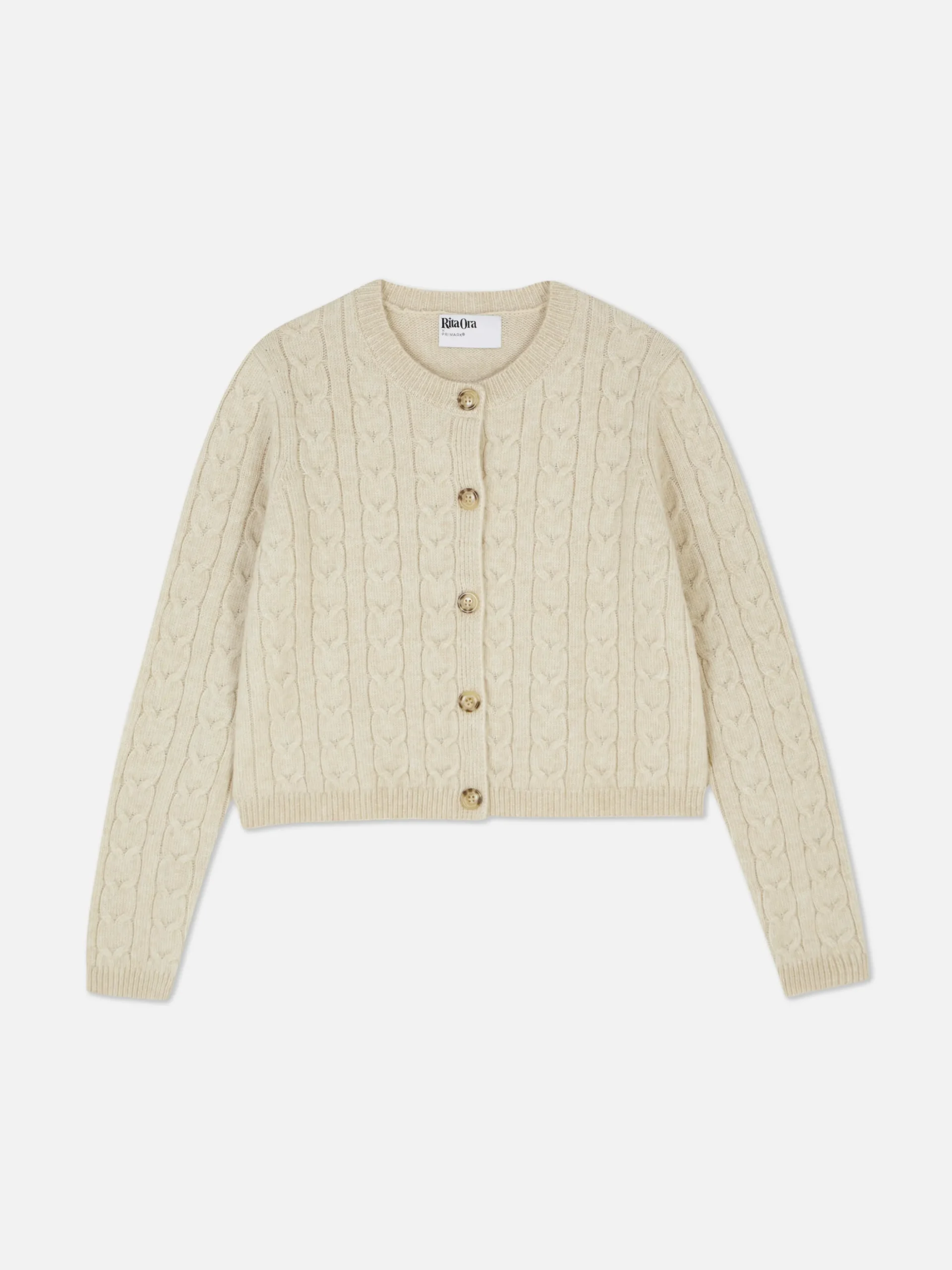 „Rita Ora“ Strickcardigan Mit Zopfmuster