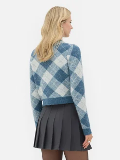 „Rita Ora“ Strickcardigan Mit Argylemuster